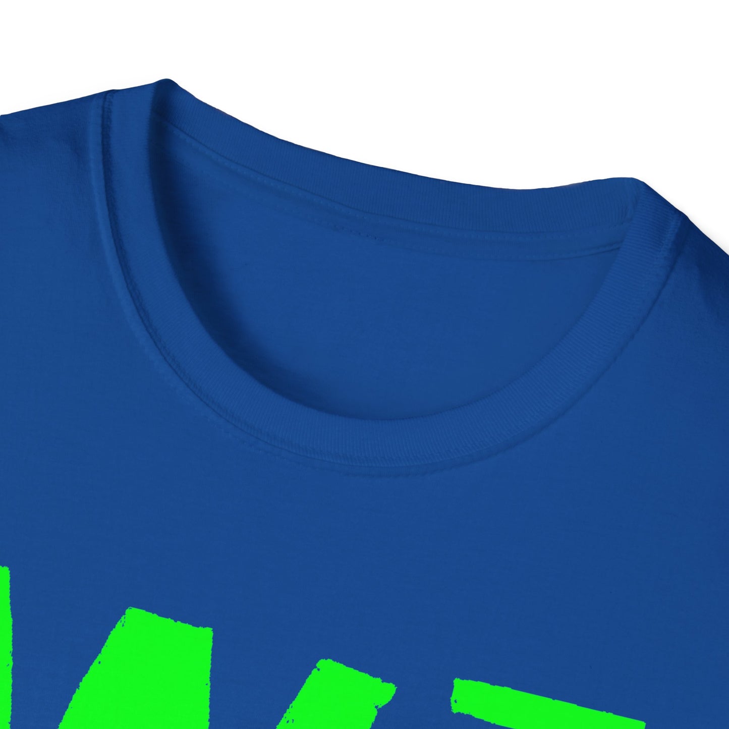 Wisco3 Green Letters Unisex Softstyle T-Shirt - Perfect for Anglers and Outdoor Enthusiasts