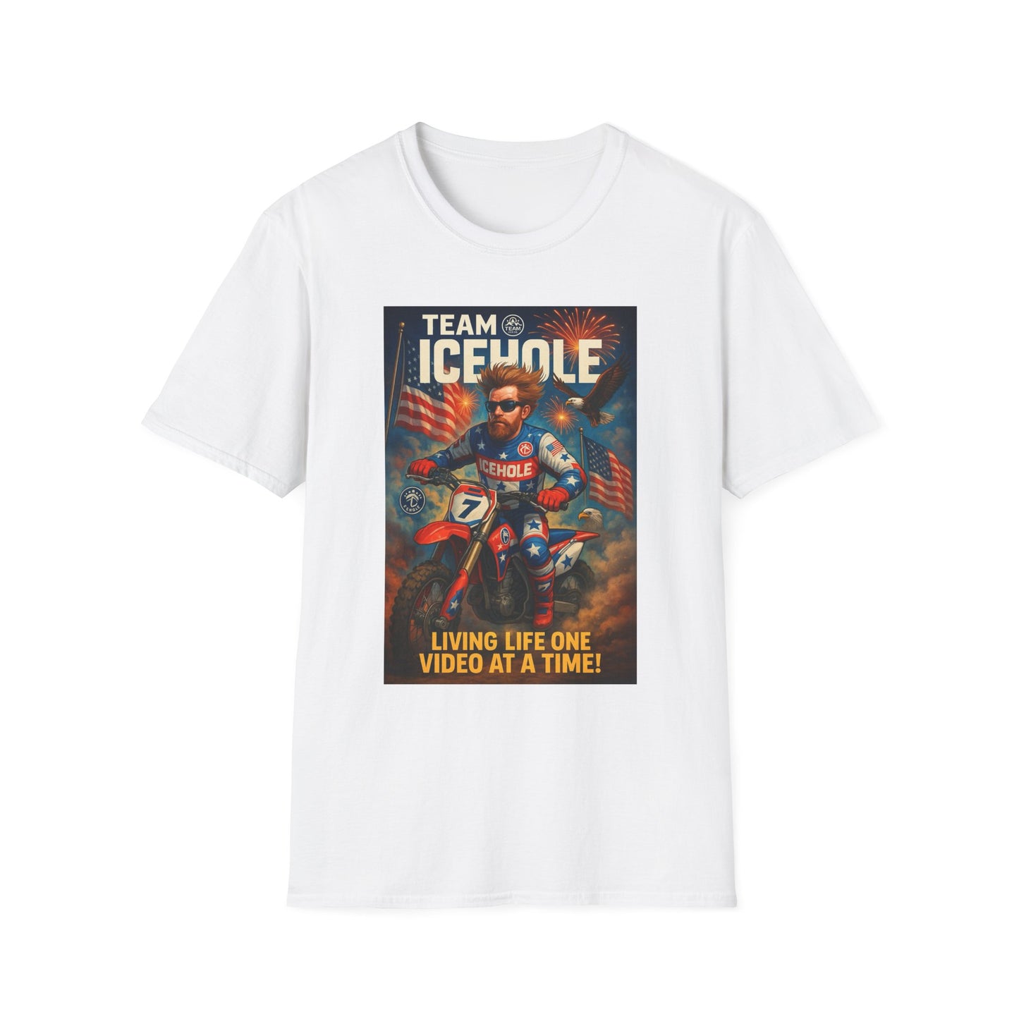 Team Icehole T-Shirt - Living Life One Video at a Time Merica