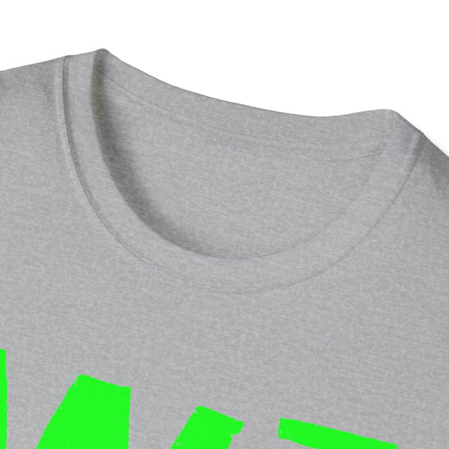 Wisco3 Green Letters Unisex Softstyle T-Shirt - Perfect for Anglers and Outdoor Enthusiasts