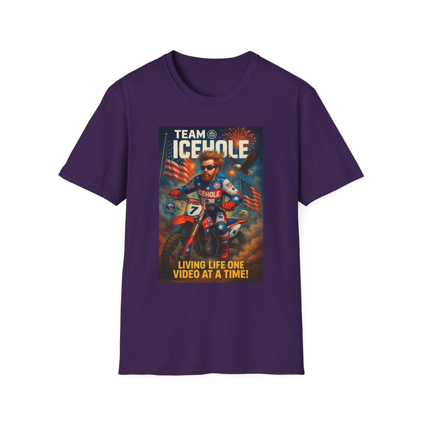 Team Icehole T-Shirt - Living Life One Video at a Time Merica