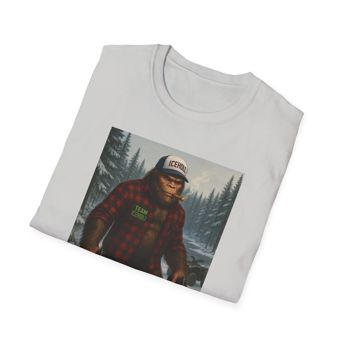 T-Shirt - Team IceHole Big Foot Mascot Feel the Nature!