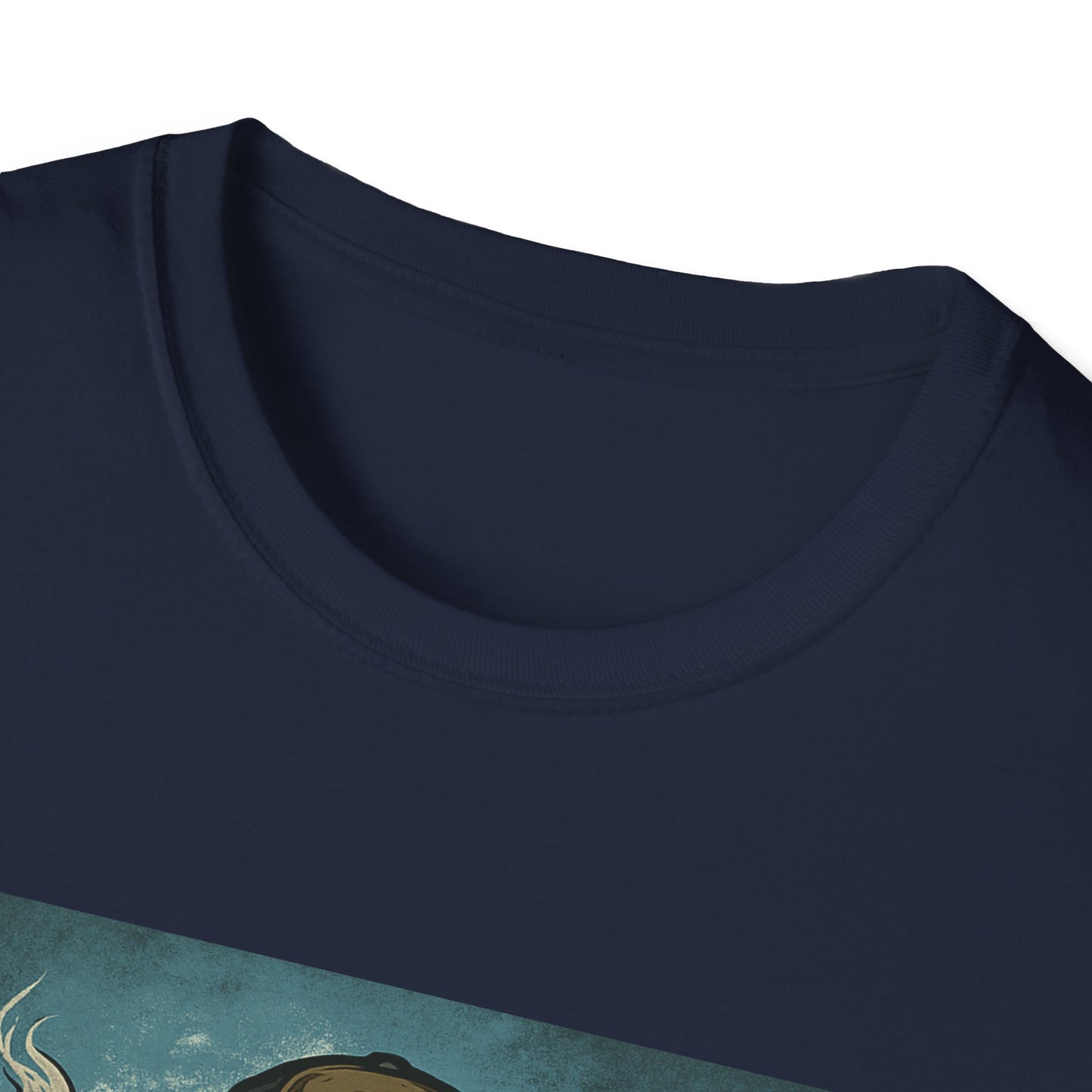 Team Icehole Unisex Softstyle T-Shirt Big Foot With Background and Guns
