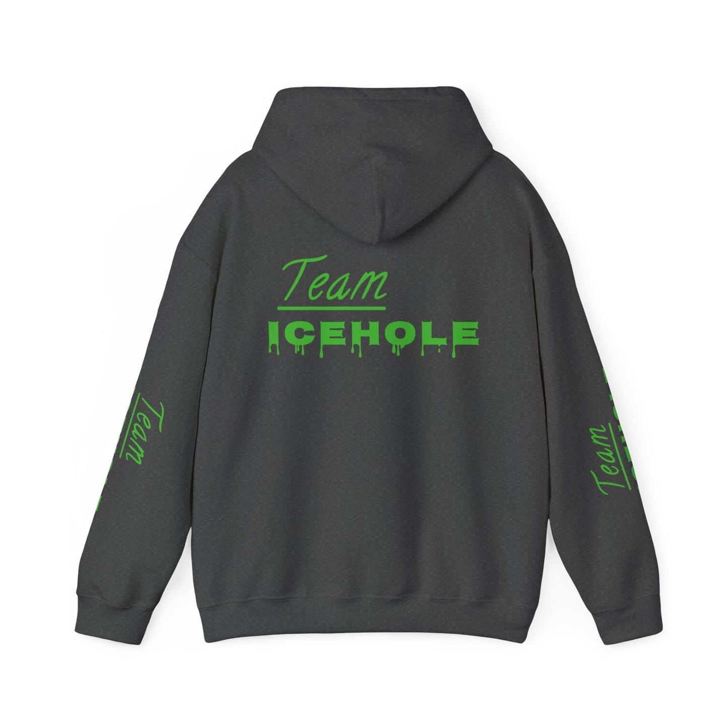 Icehole Hoodie — "Team ICEHOLE" Neon Logo Pullover