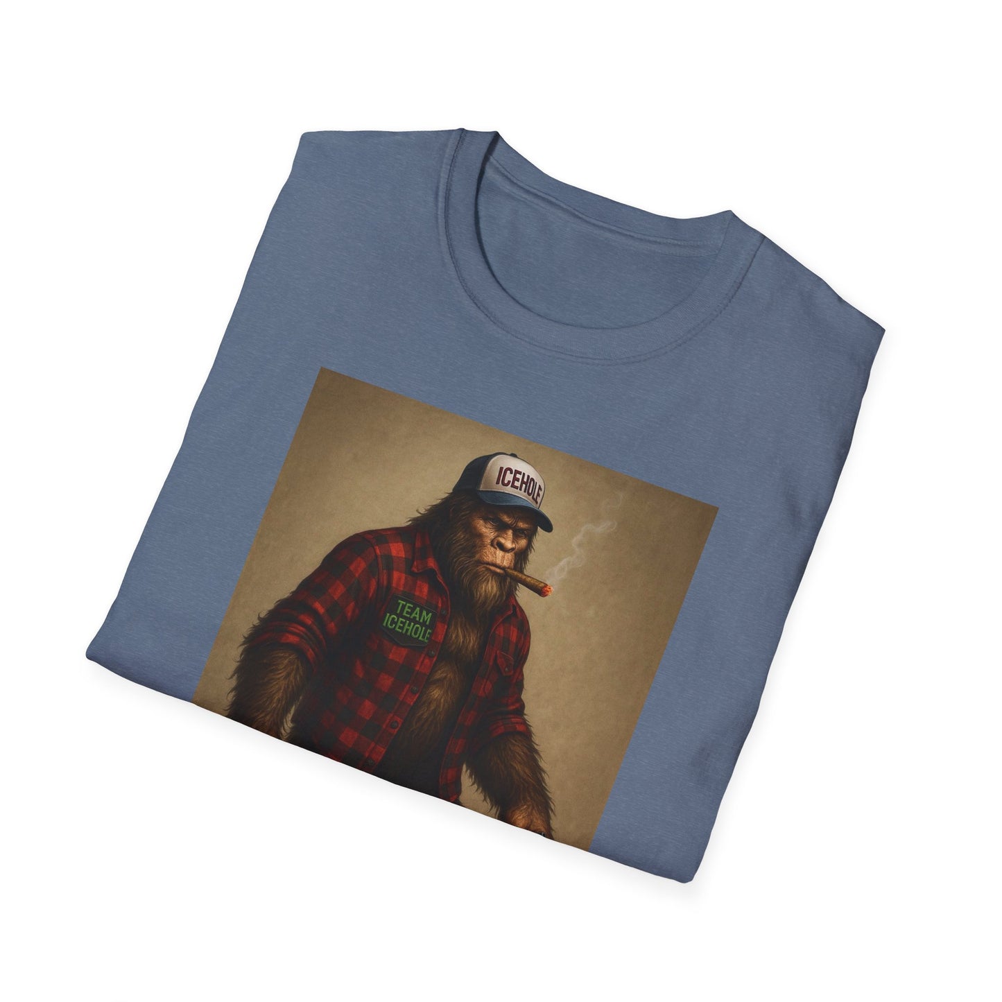T-Shirt - Team IceHole Mascot Bigfoot