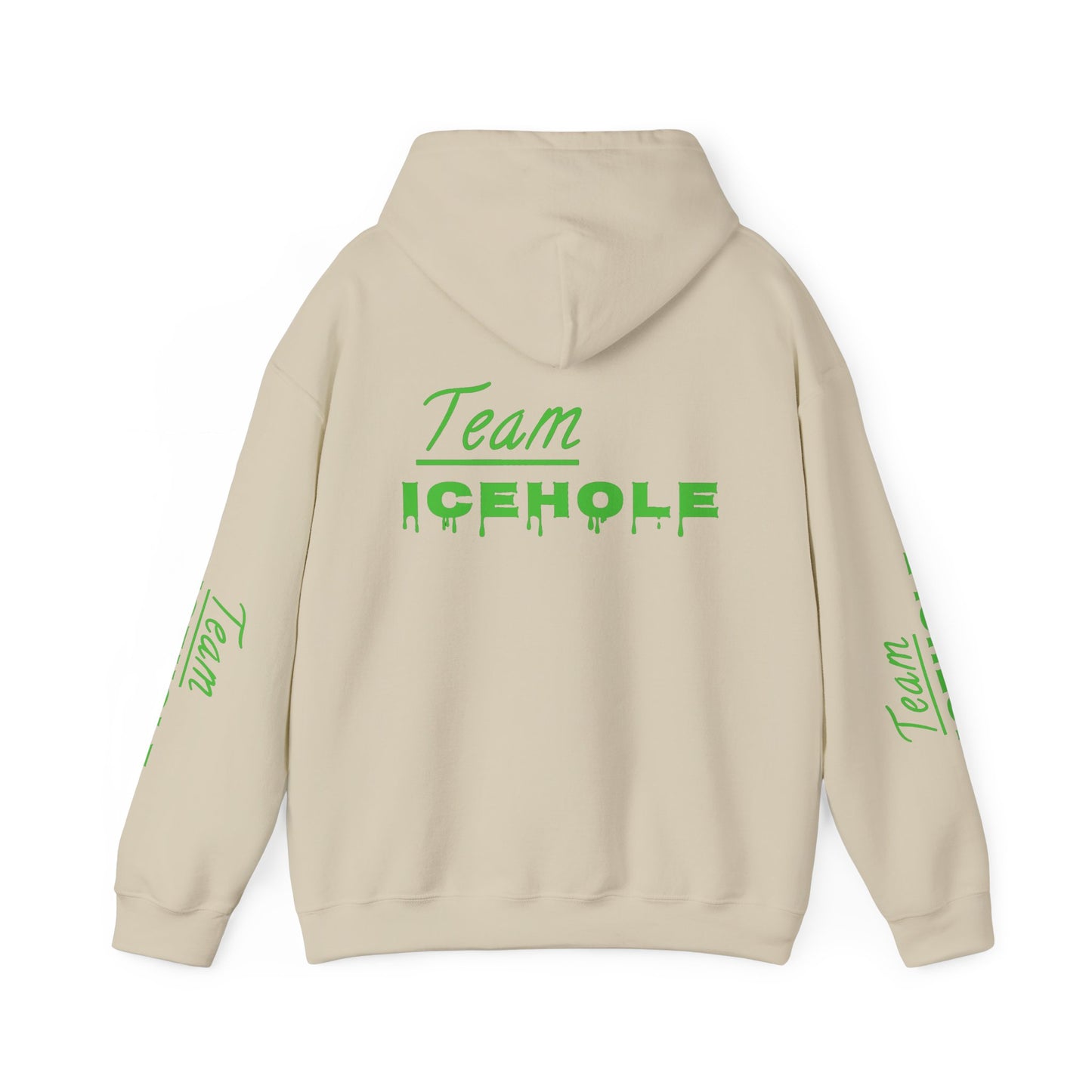 Icehole Hoodie — "Team ICEHOLE" Neon Logo Pullover