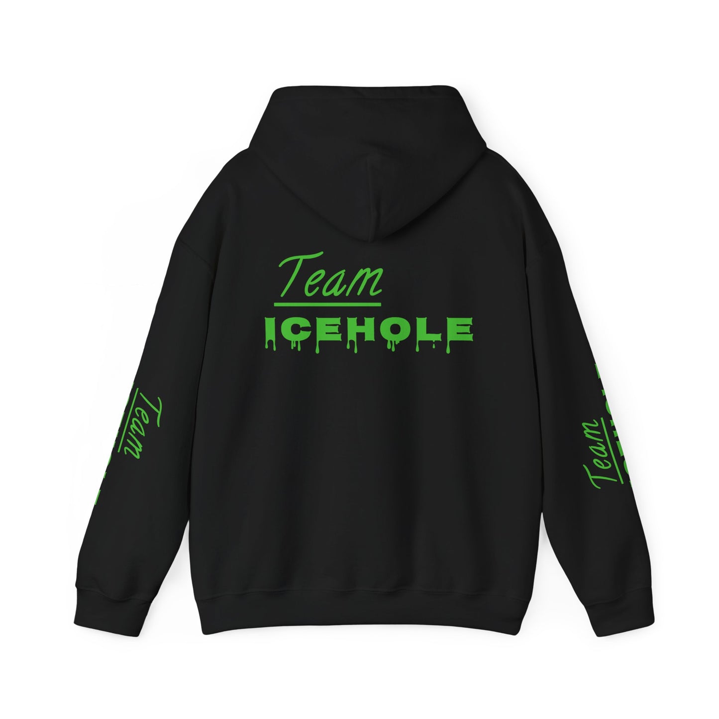 Icehole Hoodie — "Team ICEHOLE" Neon Logo Pullover