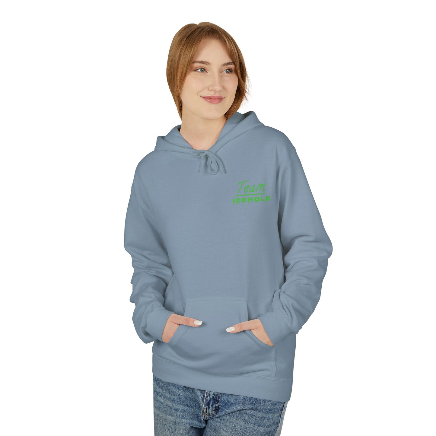 Team Icehole Unisex Fleece Hoodie | Cozy Streetwear, Casual Look, Sportswear, Gift for Him/Her, Winter Essentials