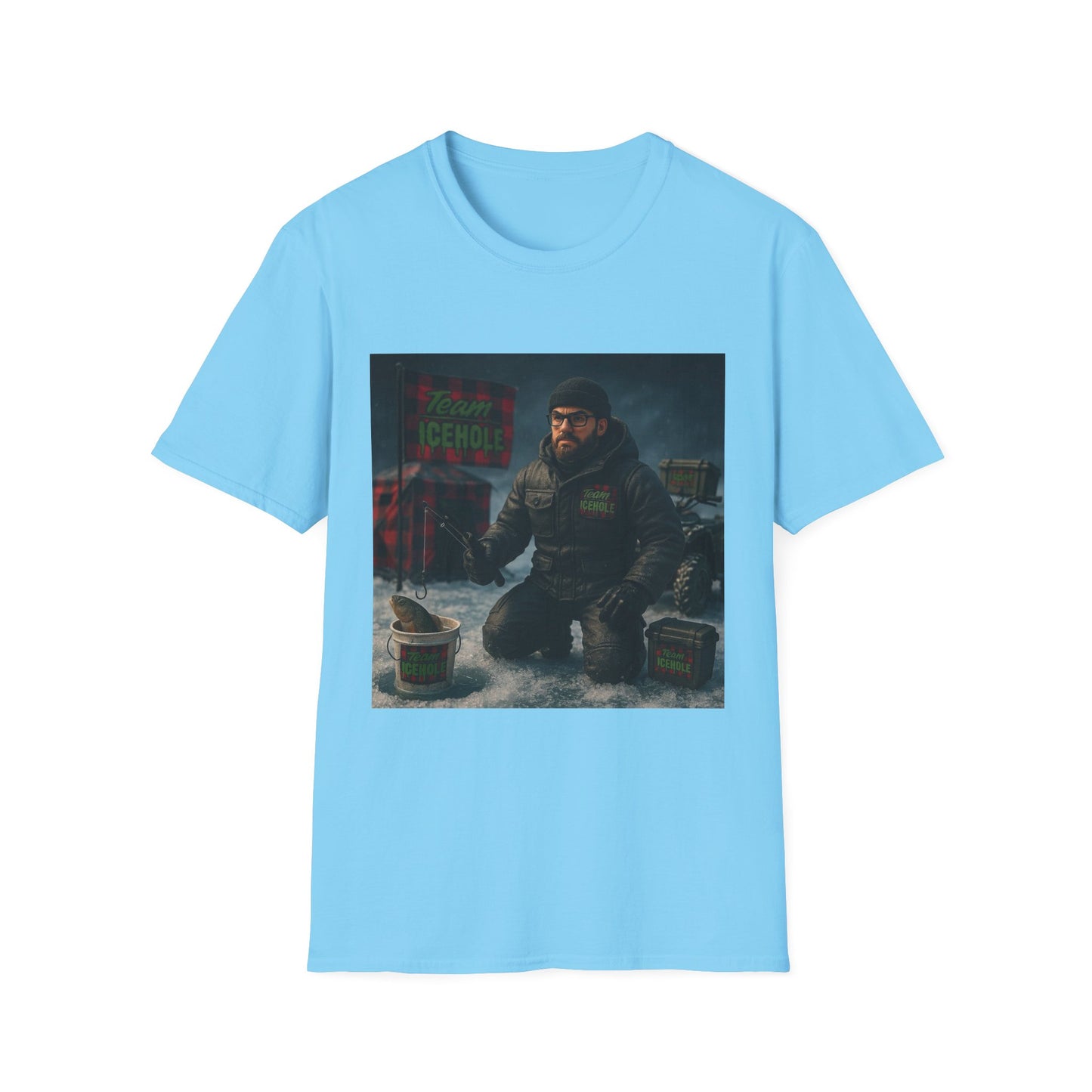 T-Shirt - Team IceHole Camp Setup Adventure Shirt