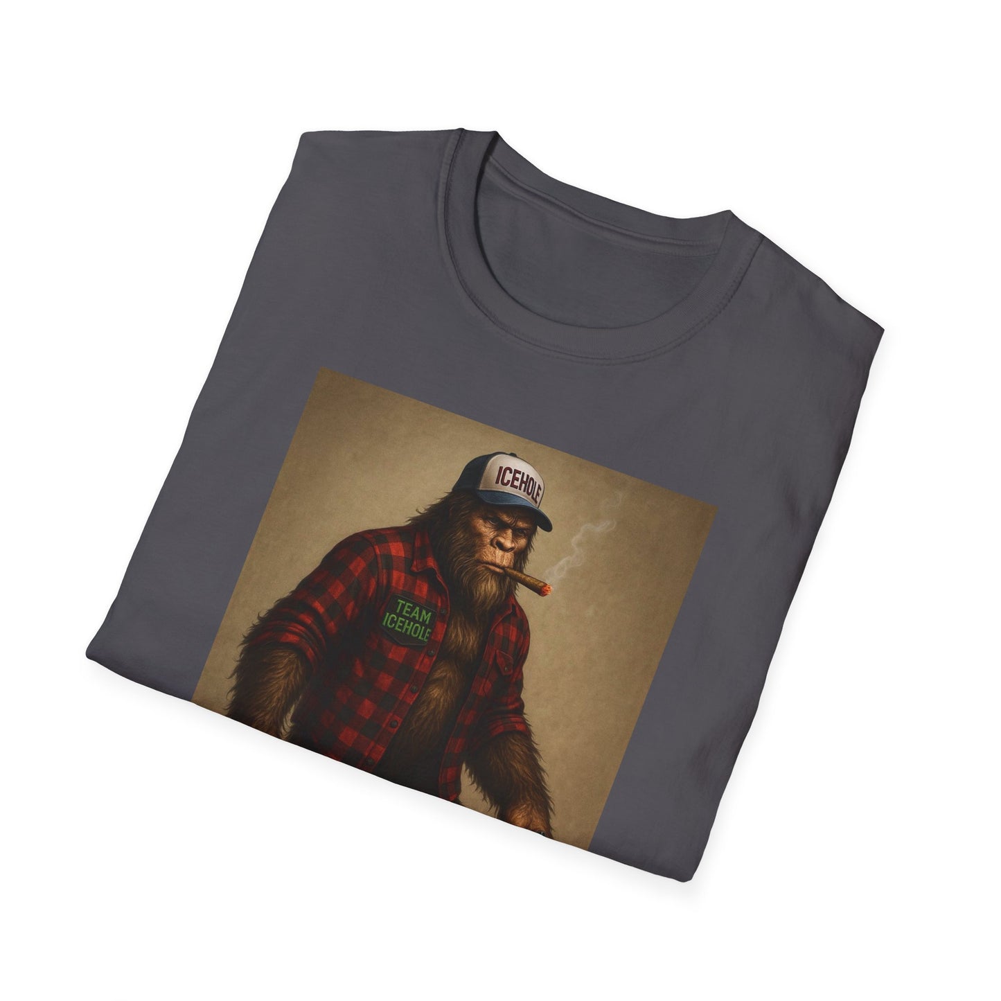 T-Shirt - Team IceHole Mascot Bigfoot