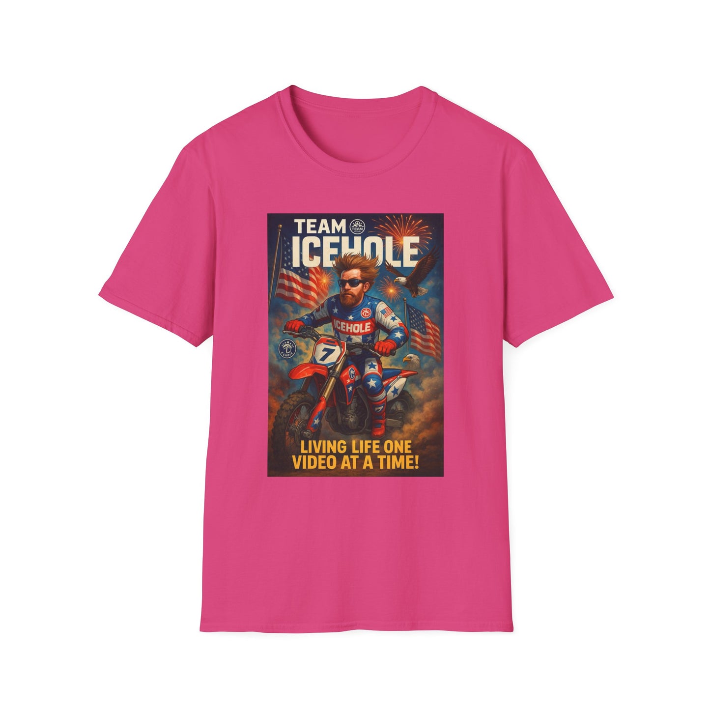 Team Icehole T-Shirt - Living Life One Video at a Time Merica