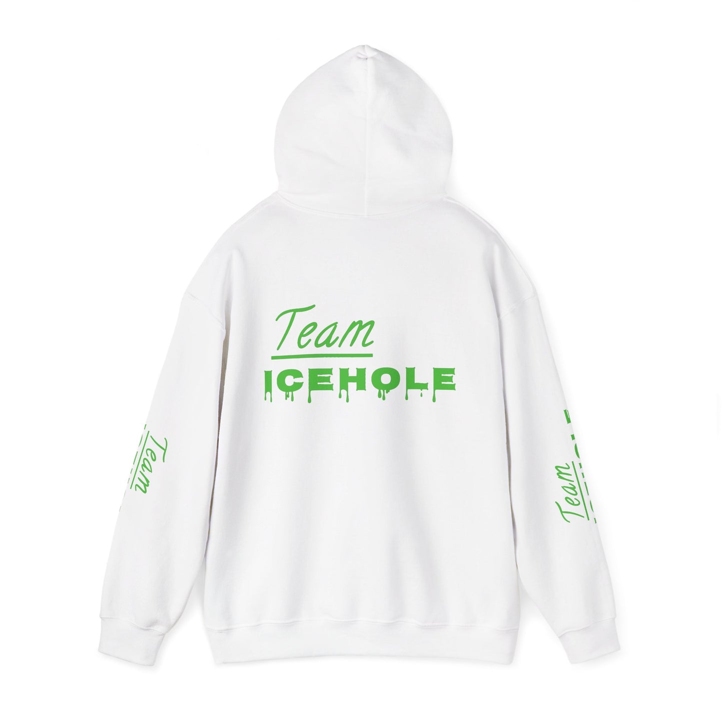 Icehole Hoodie — "Team ICEHOLE" Neon Logo Pullover