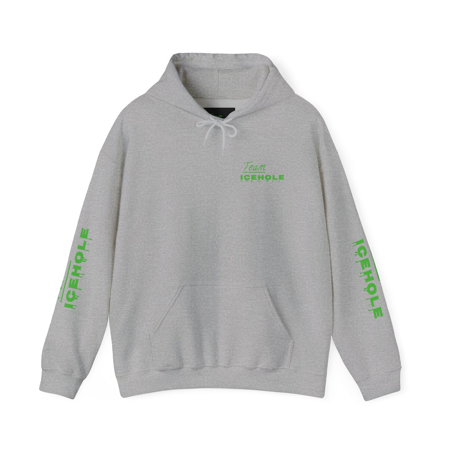 Icehole Hoodie — "Team ICEHOLE" Neon Logo Pullover