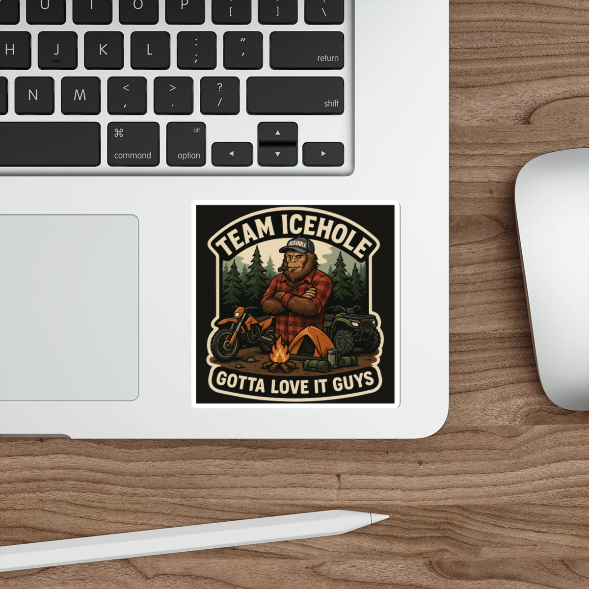 Team Icehole "Gotta Love It Guys"  Die-Cut Stickers – Adventure Vibe for Outdoor Enthusiasts