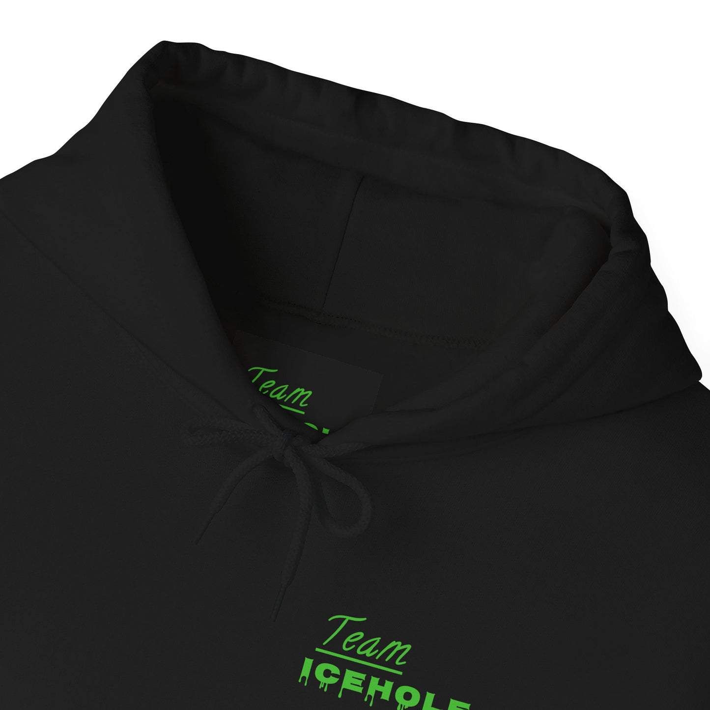 Icehole Hoodie — "Team ICEHOLE" Neon Logo Pullover