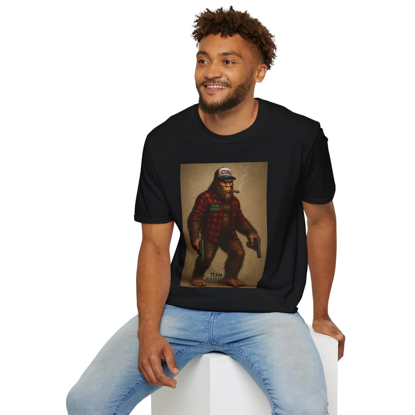 T-Shirt - Team IceHole Mascot Bigfoot