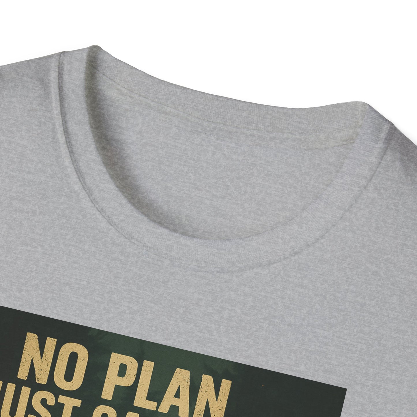 No Plan Just Gas & Guts' Camping Tee for Outdoor Enthusiasts | Team IceHole