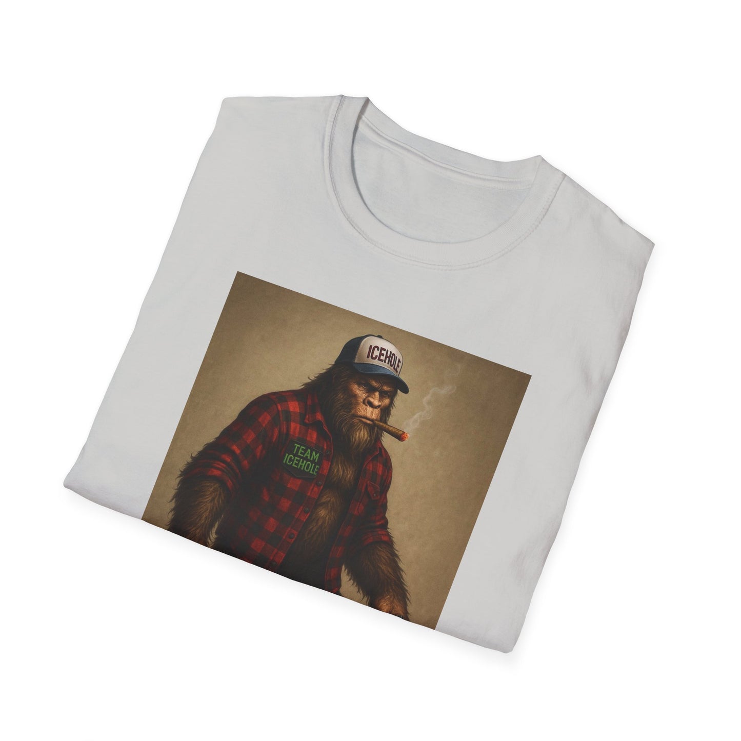 T-Shirt - Team IceHole Mascot Bigfoot