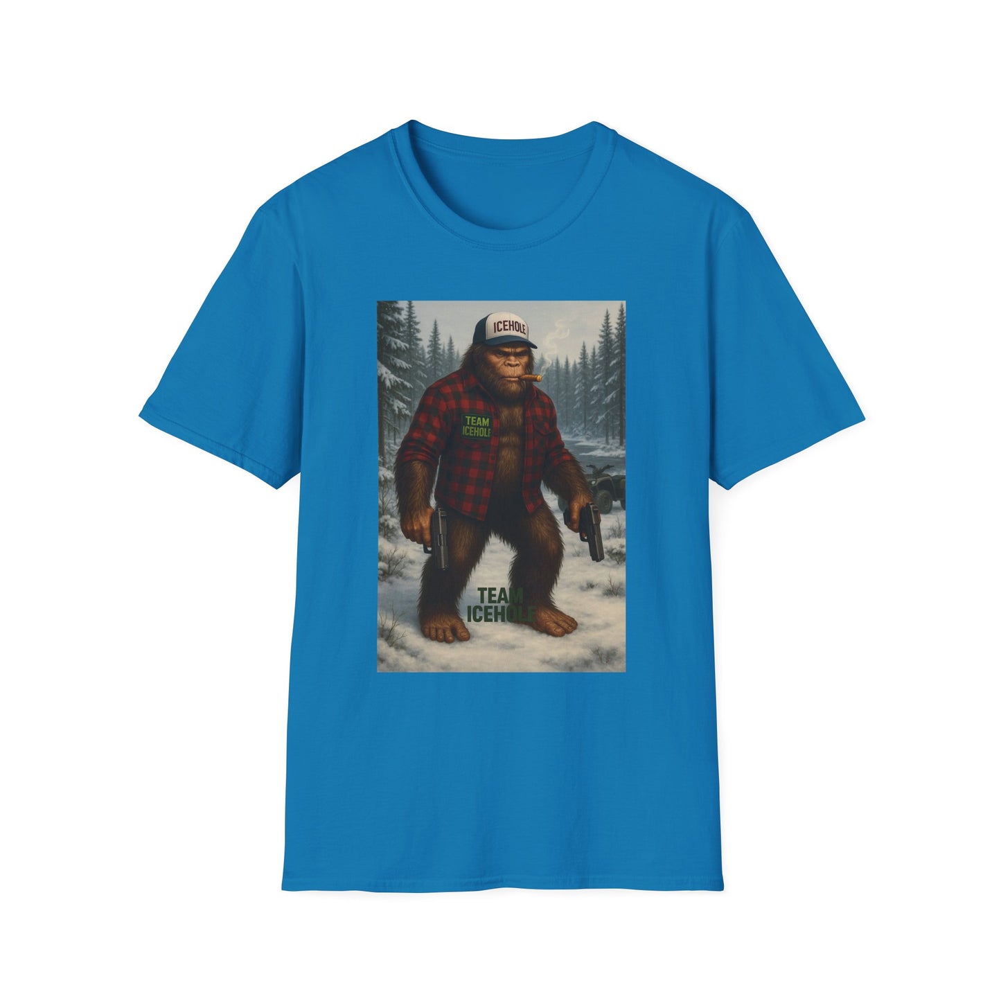 T-Shirt - Team IceHole Big Foot Mascot Feel the Nature!