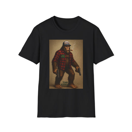T-Shirt - Team IceHole Mascot Bigfoot