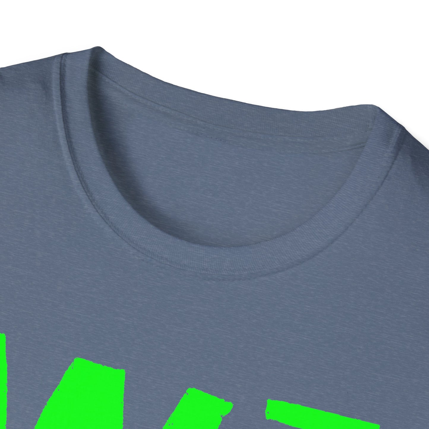 Wisco3 Green Letters Unisex Softstyle T-Shirt - Perfect for Anglers and Outdoor Enthusiasts