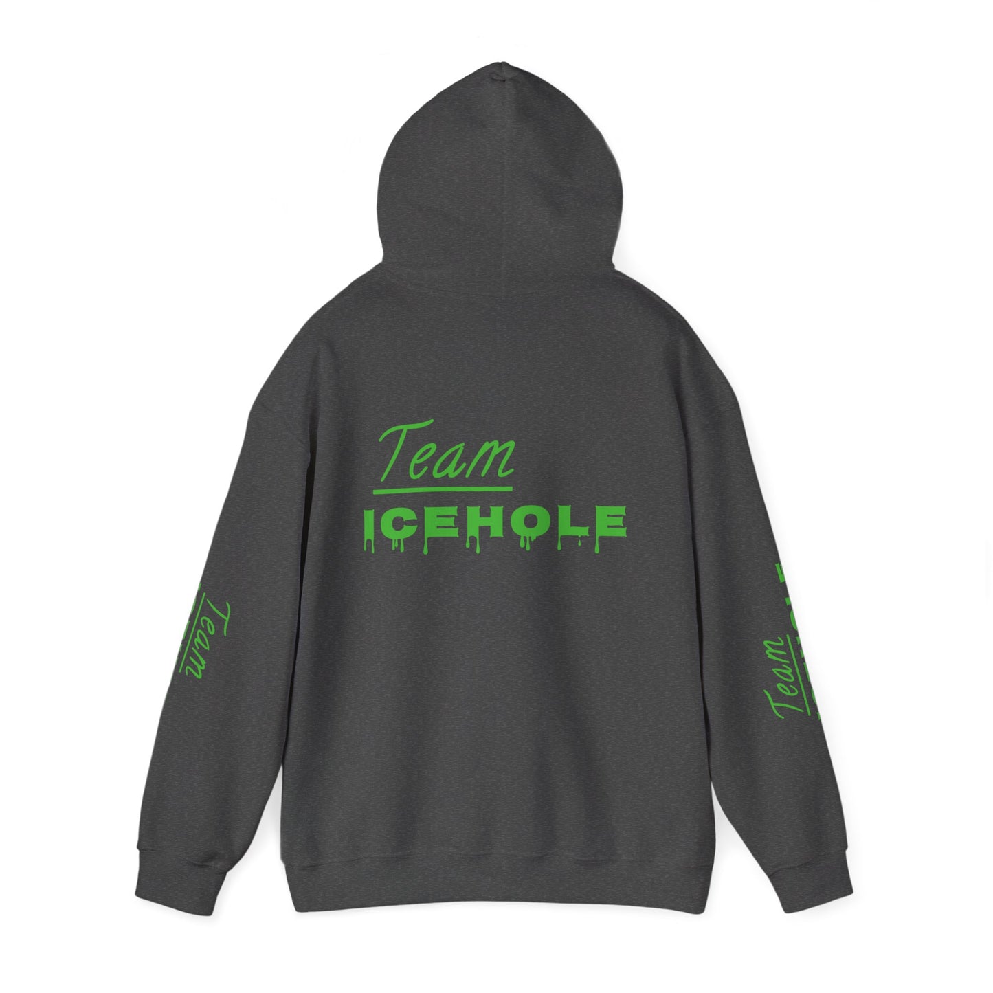 Icehole Hoodie — "Team ICEHOLE" Neon Logo Pullover