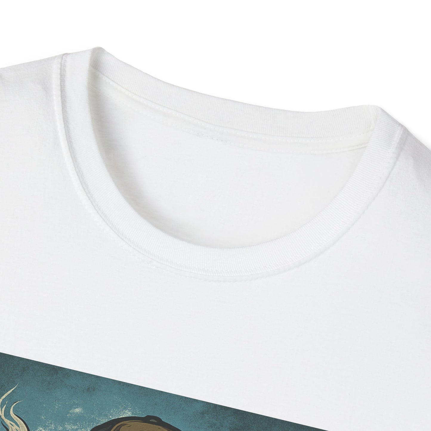 Team Icehole Unisex Softstyle T-Shirt Big Foot With Background and Guns