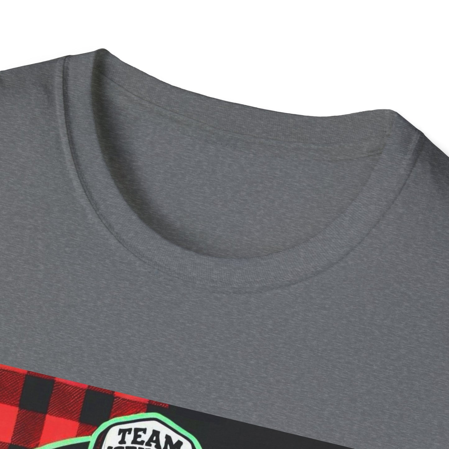 T-Shirt for Outdoor Enthusiasts - Team IceHole BigFoot Holding Logo