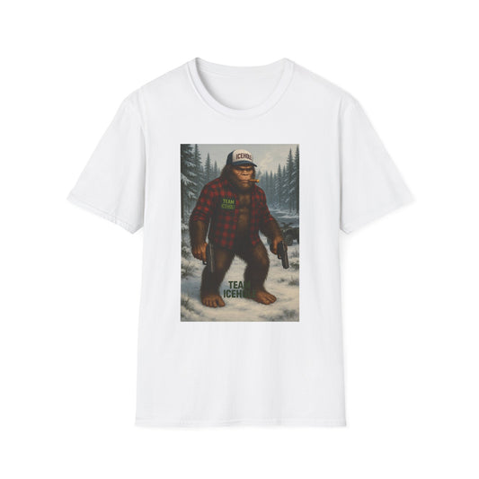 T-Shirt - Team IceHole Big Foot Mascot Feel the Nature!