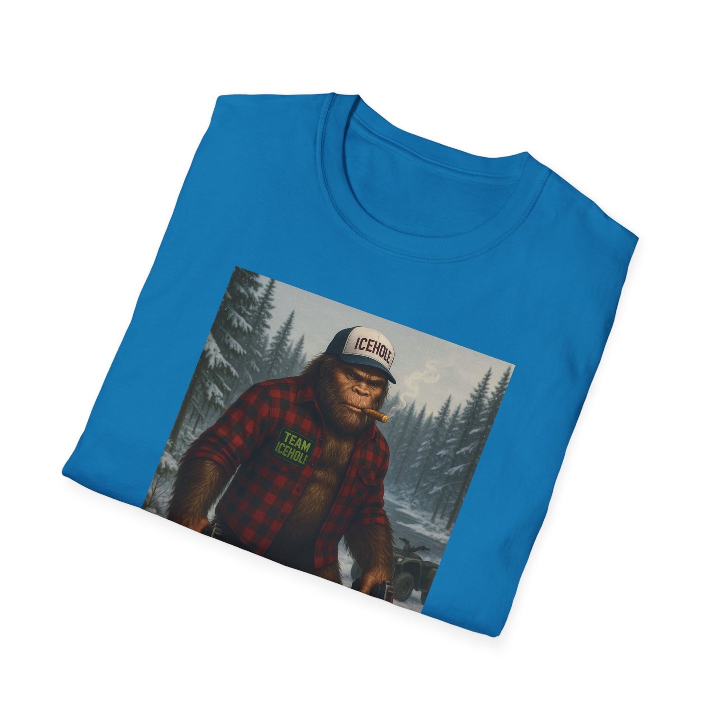 T-Shirt - Team IceHole Big Foot Mascot Feel the Nature!