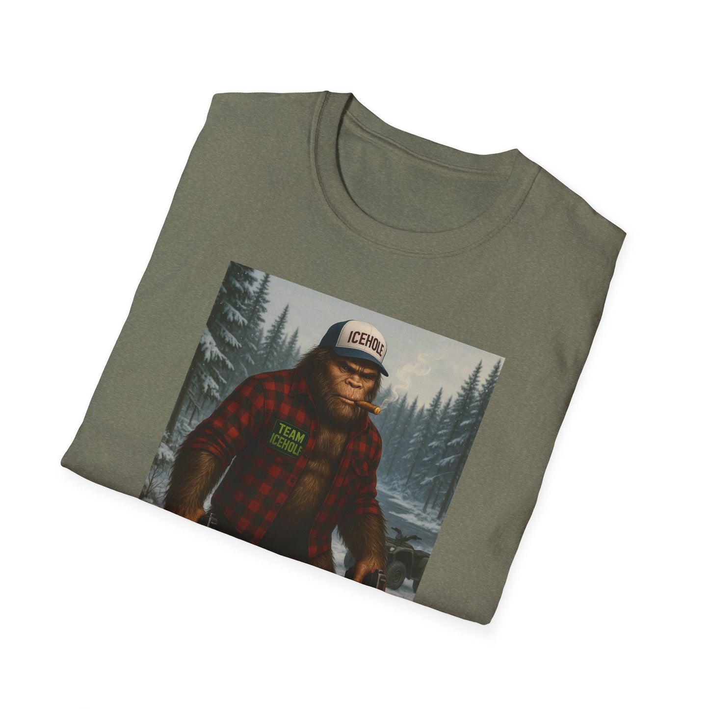 T-Shirt - Team IceHole Big Foot Mascot Feel the Nature!