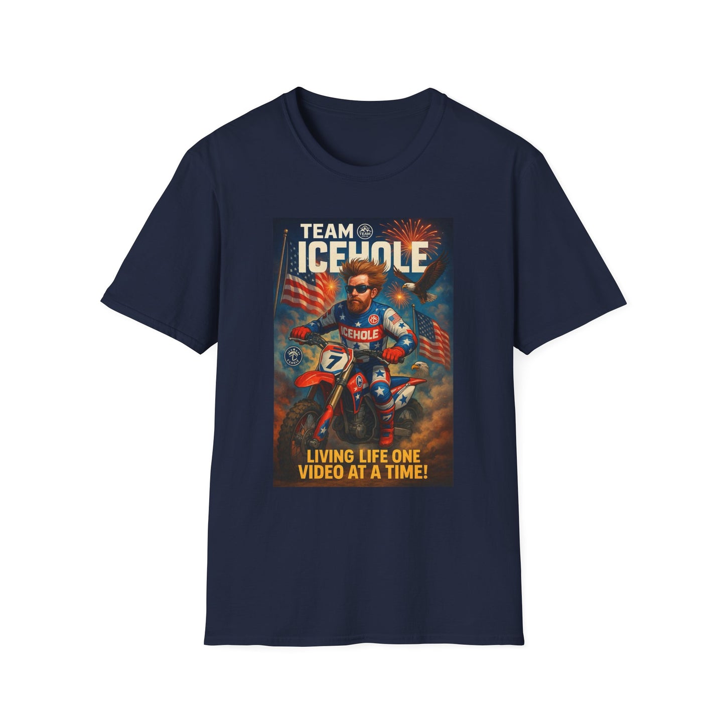 Team Icehole T-Shirt - Living Life One Video at a Time Merica