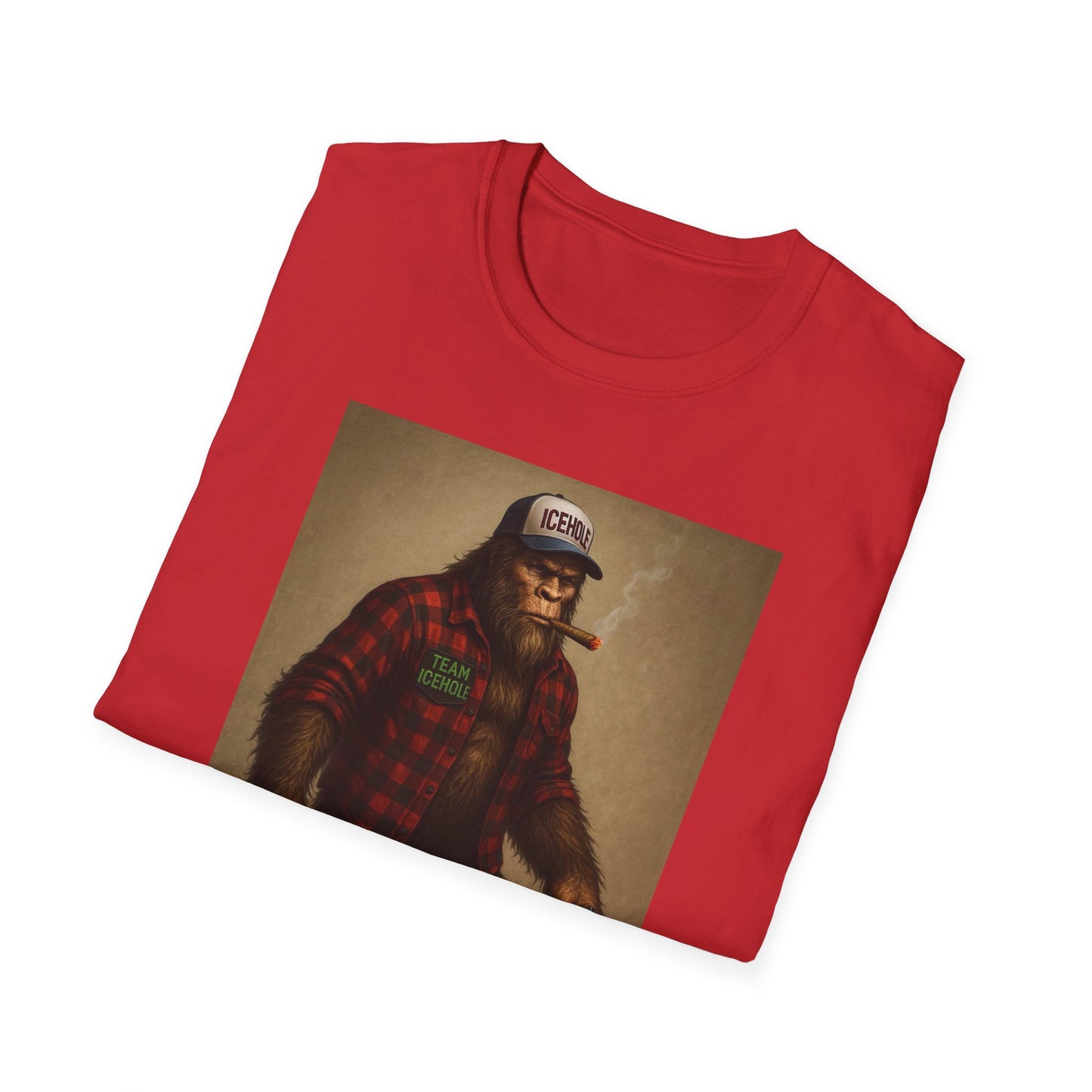 T-Shirt - Team IceHole Mascot Bigfoot