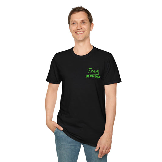 Team Icehole Unisex Softstyle T-Shirt Small Logo|