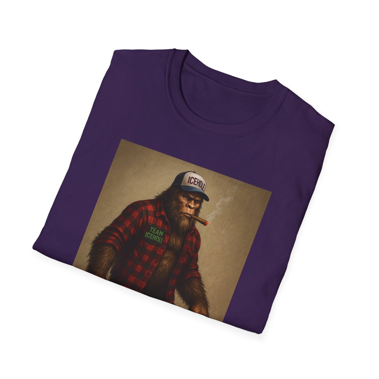 T-Shirt - Team IceHole Mascot Bigfoot
