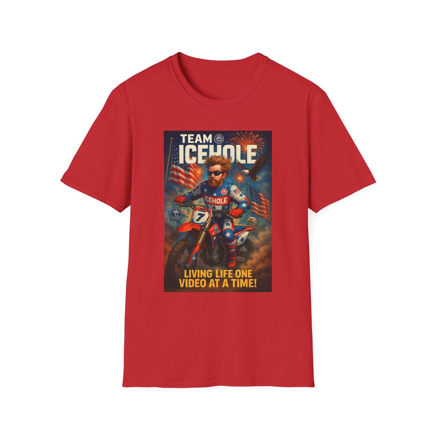 Team Icehole T-Shirt - Living Life One Video at a Time Merica