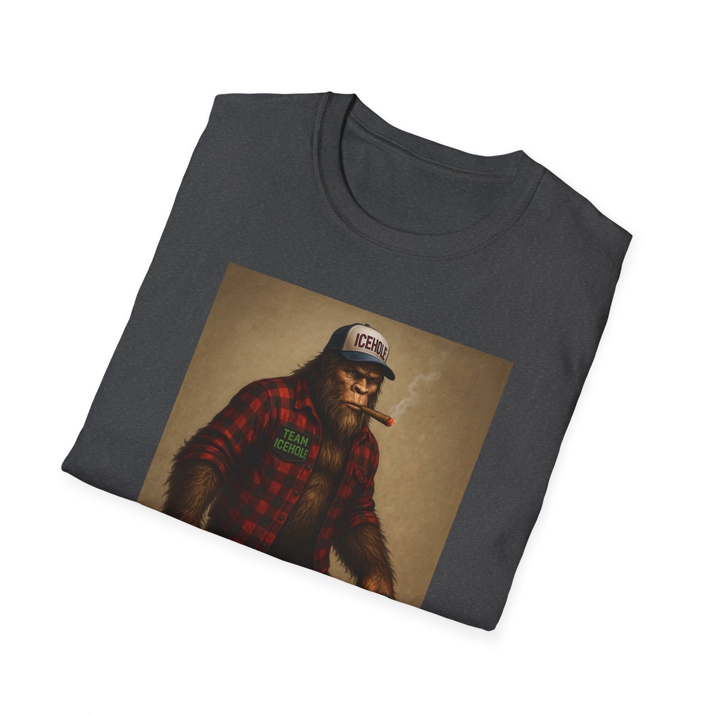 T-Shirt - Team IceHole Mascot Bigfoot
