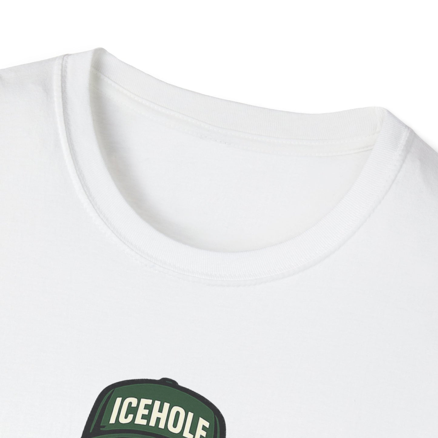 Adventure Living On The Edge Team IceHole Big Foot -Unisex Softstyle T-Shirt