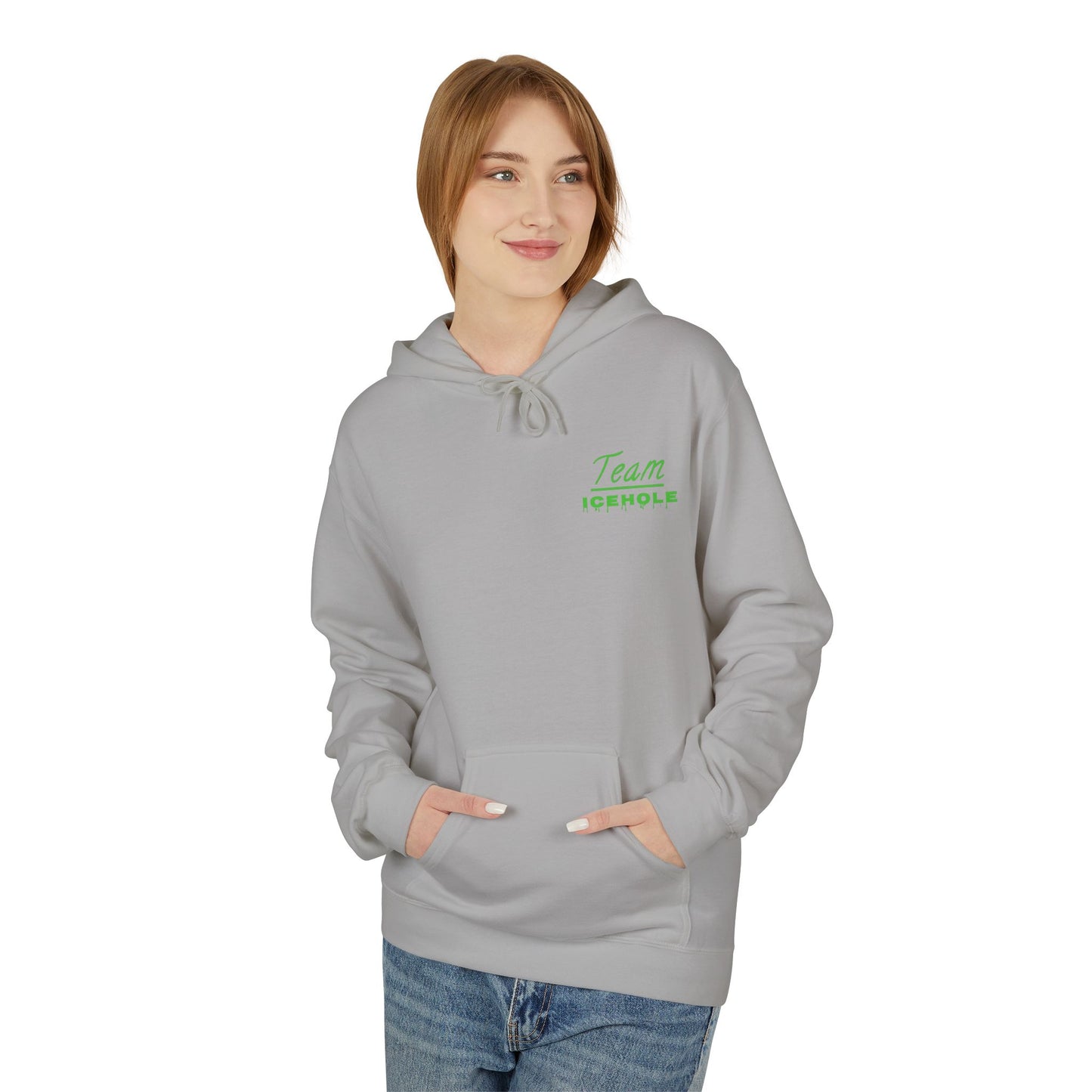 Team Icehole Unisex Fleece Hoodie | Cozy Streetwear, Casual Look, Sportswear, Gift for Him/Her, Winter Essentials