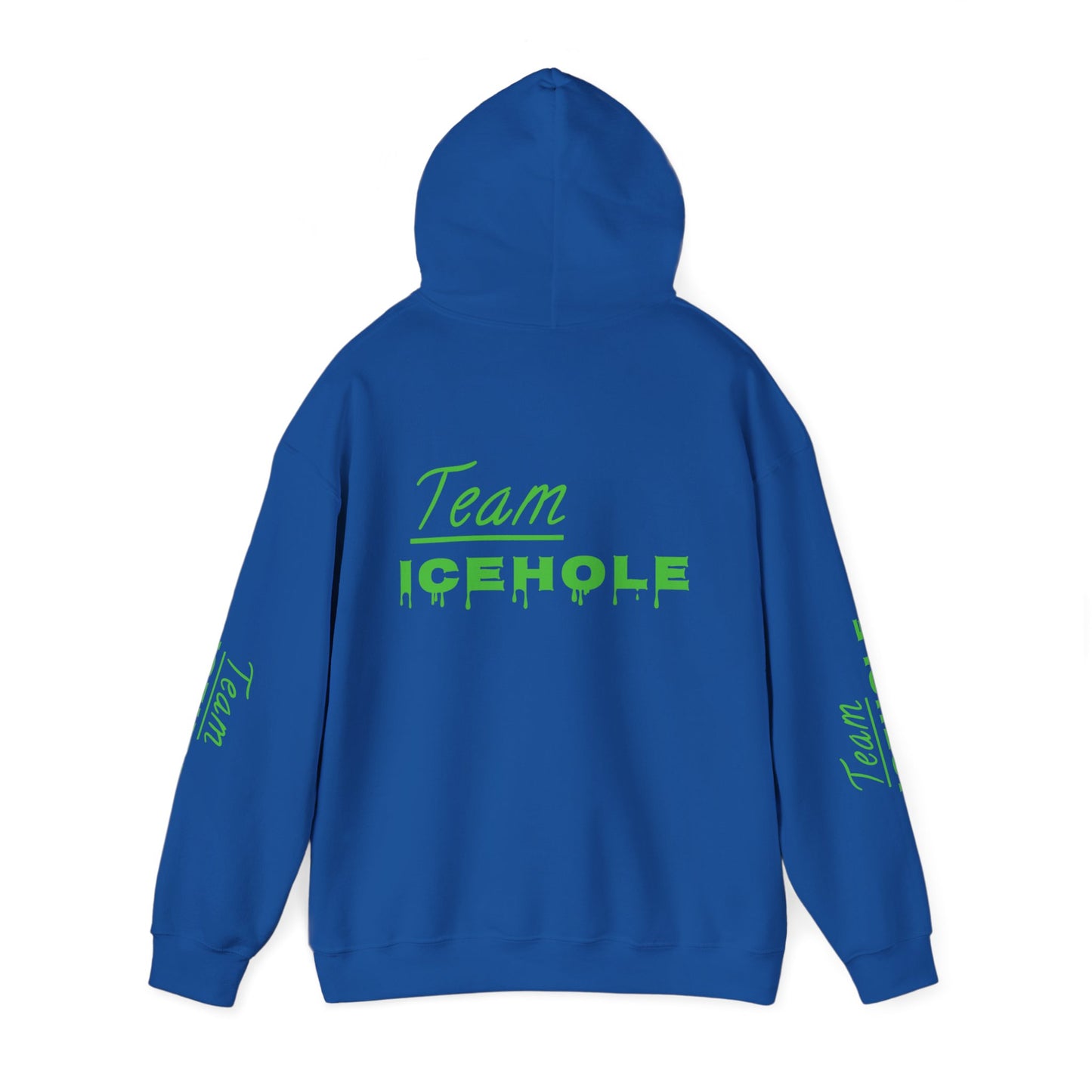 Icehole Hoodie — "Team ICEHOLE" Neon Logo Pullover