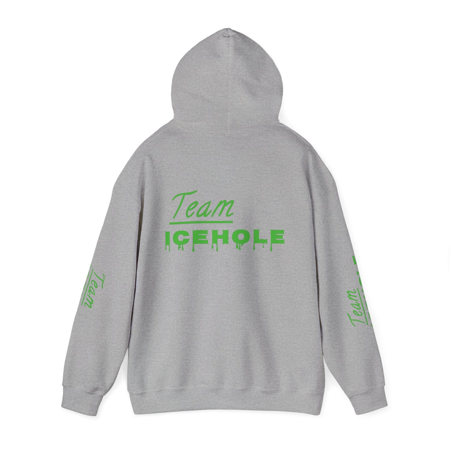 Icehole Hoodie — "Team ICEHOLE" Neon Logo Pullover