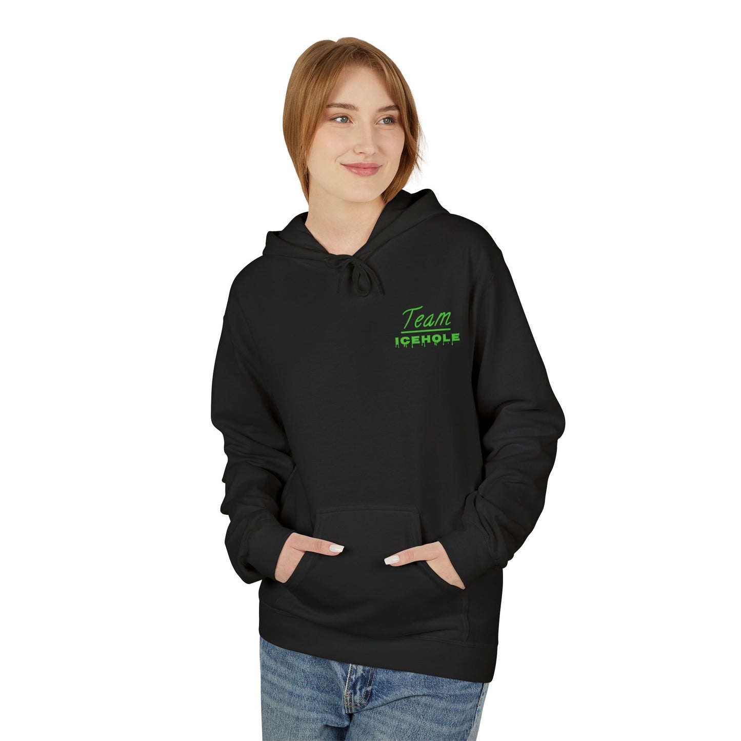 Team Icehole Unisex Fleece Hoodie | Cozy Streetwear, Casual Look, Sportswear, Gift for Him/Her, Winter Essentials