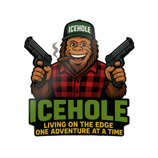 Living On The Edge Die-Cut Stickers - Team IceHole Design
