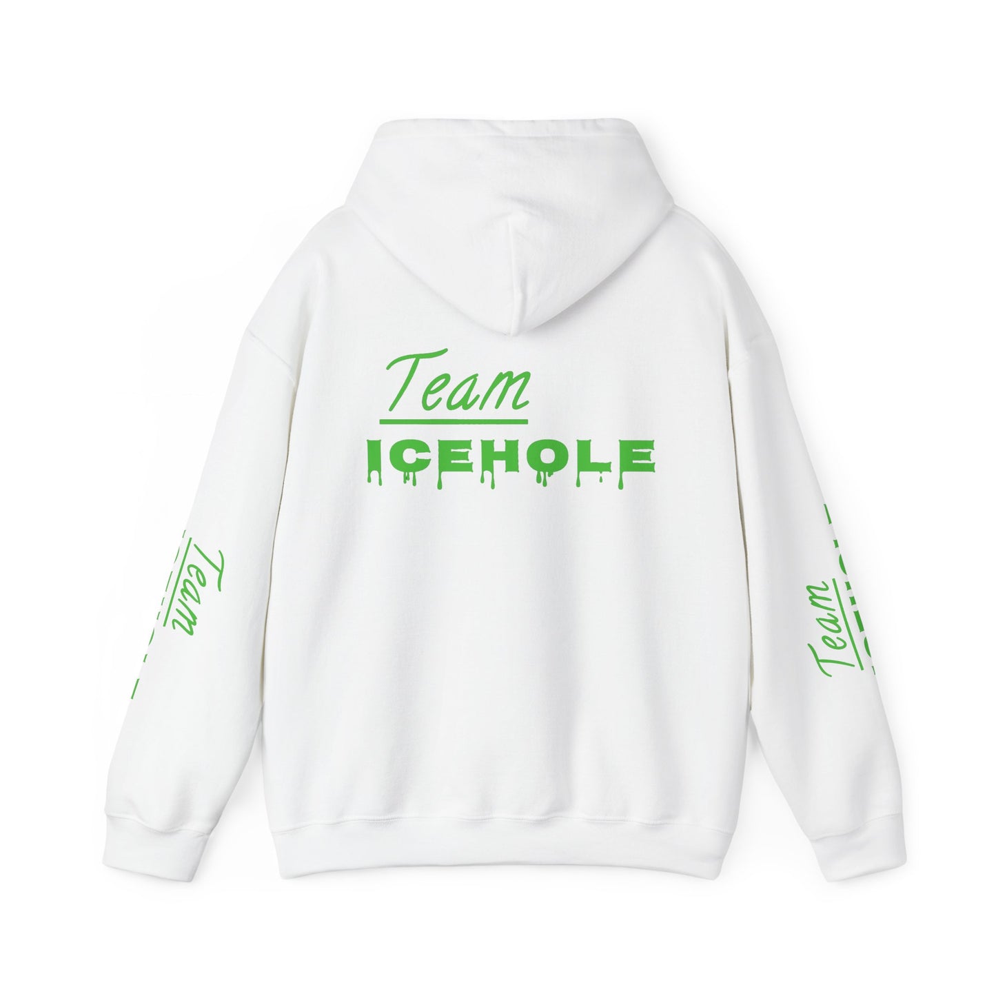 Icehole Hoodie — "Team ICEHOLE" Neon Logo Pullover