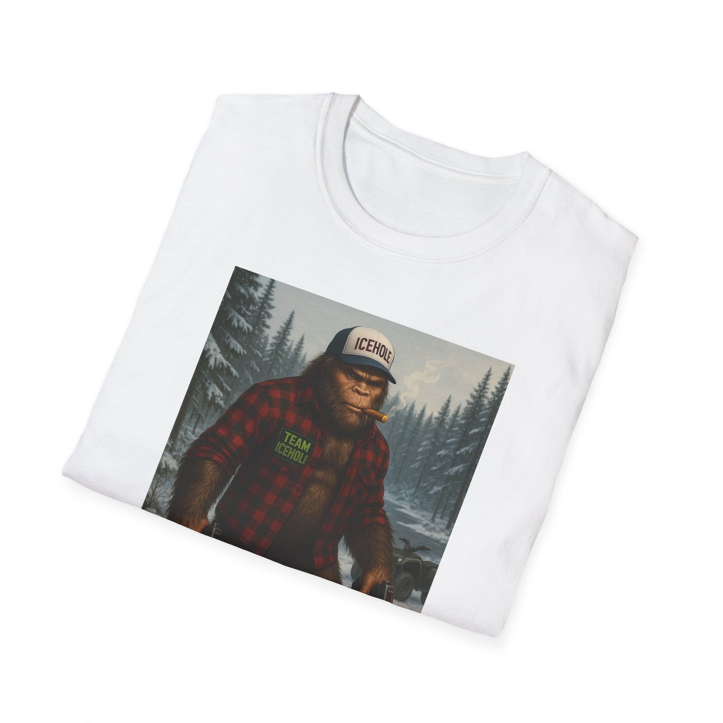 T-Shirt - Team IceHole Big Foot Mascot Feel the Nature!