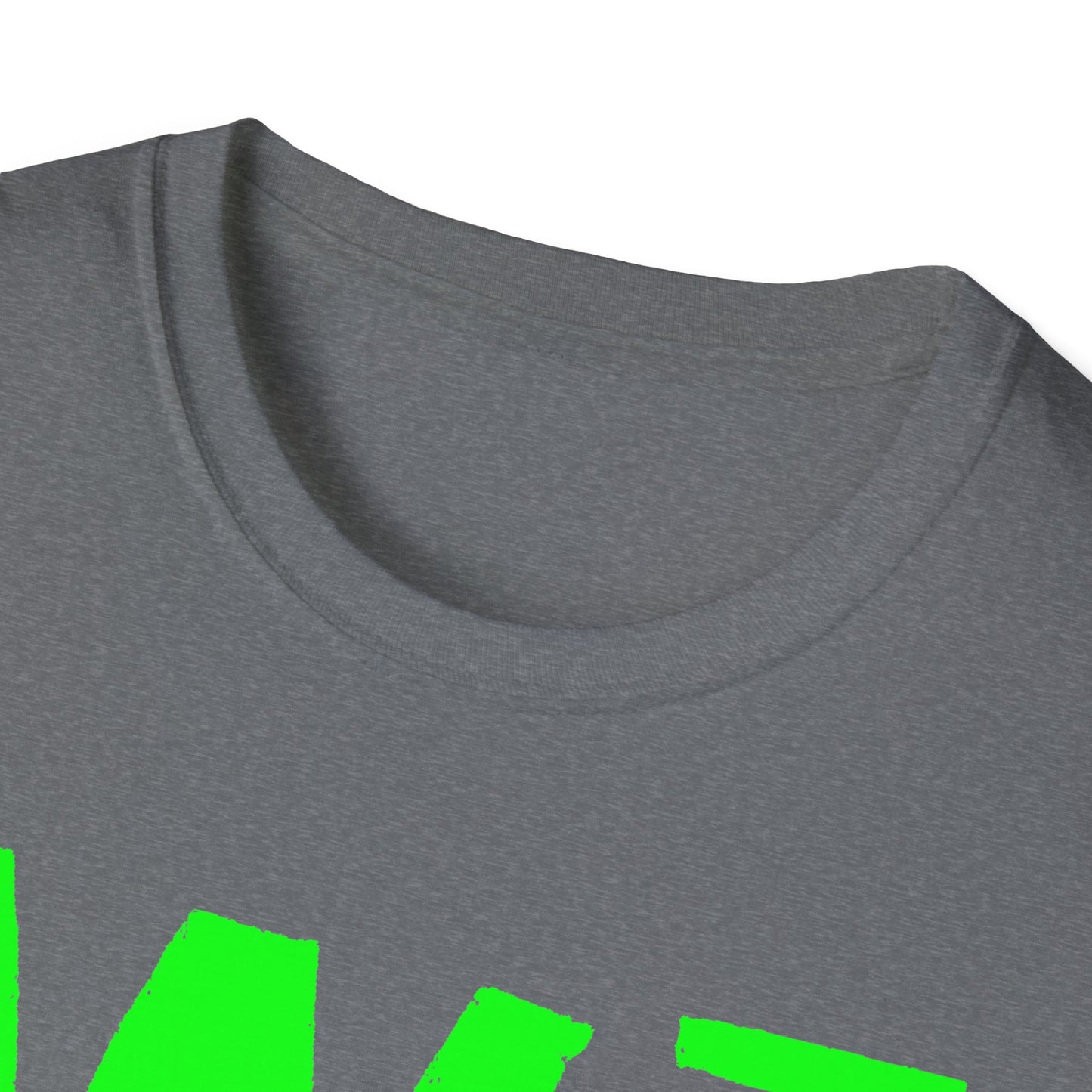 Wisco3 Green Letters Unisex Softstyle T-Shirt - Perfect for Anglers and Outdoor Enthusiasts