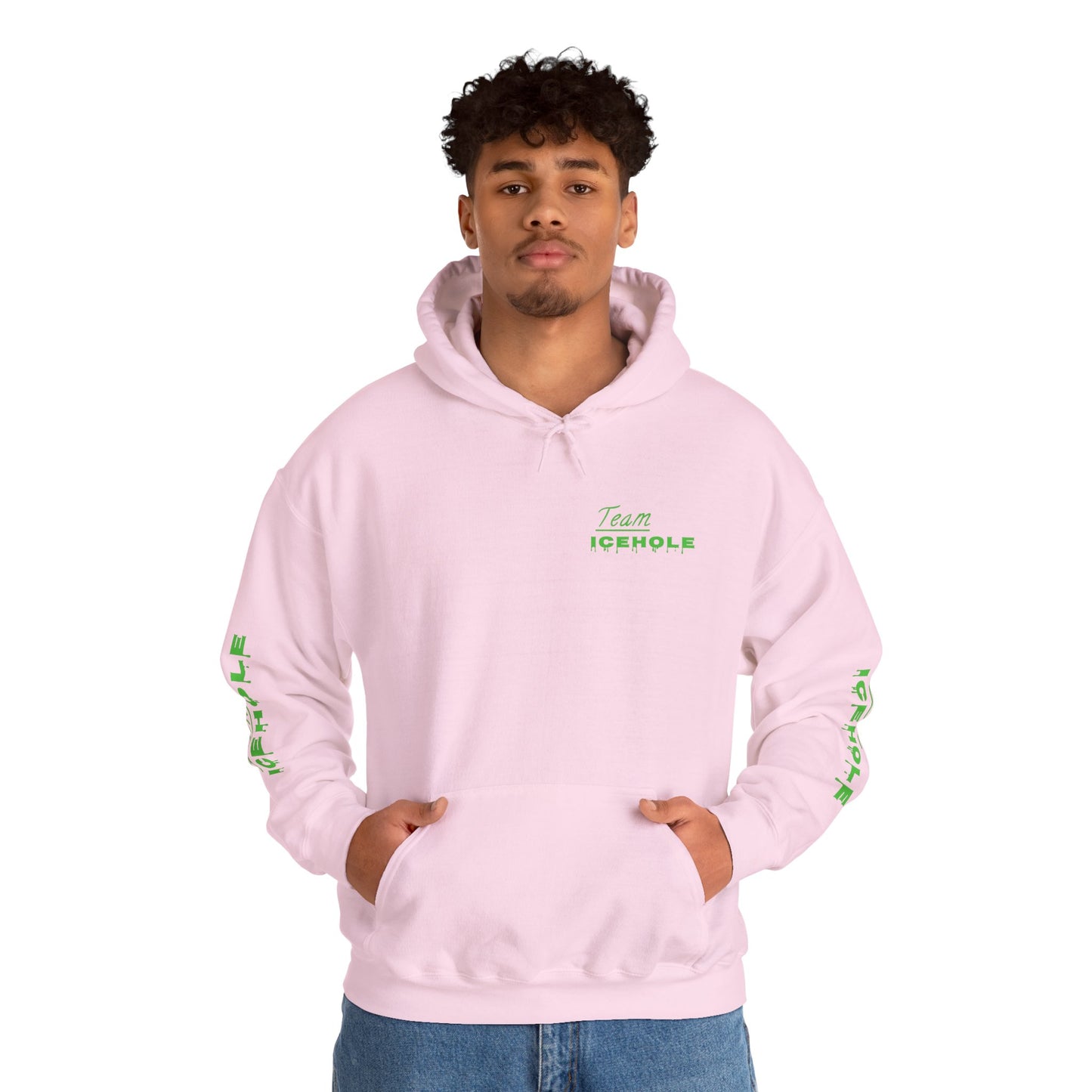 Icehole Hoodie — "Team ICEHOLE" Neon Logo Pullover
