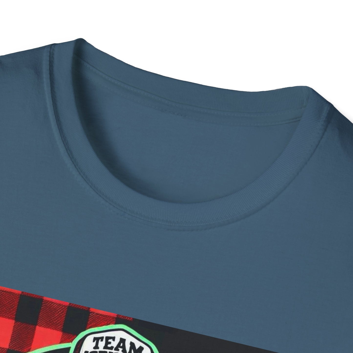 T-Shirt for Outdoor Enthusiasts - Team IceHole BigFoot Holding Logo