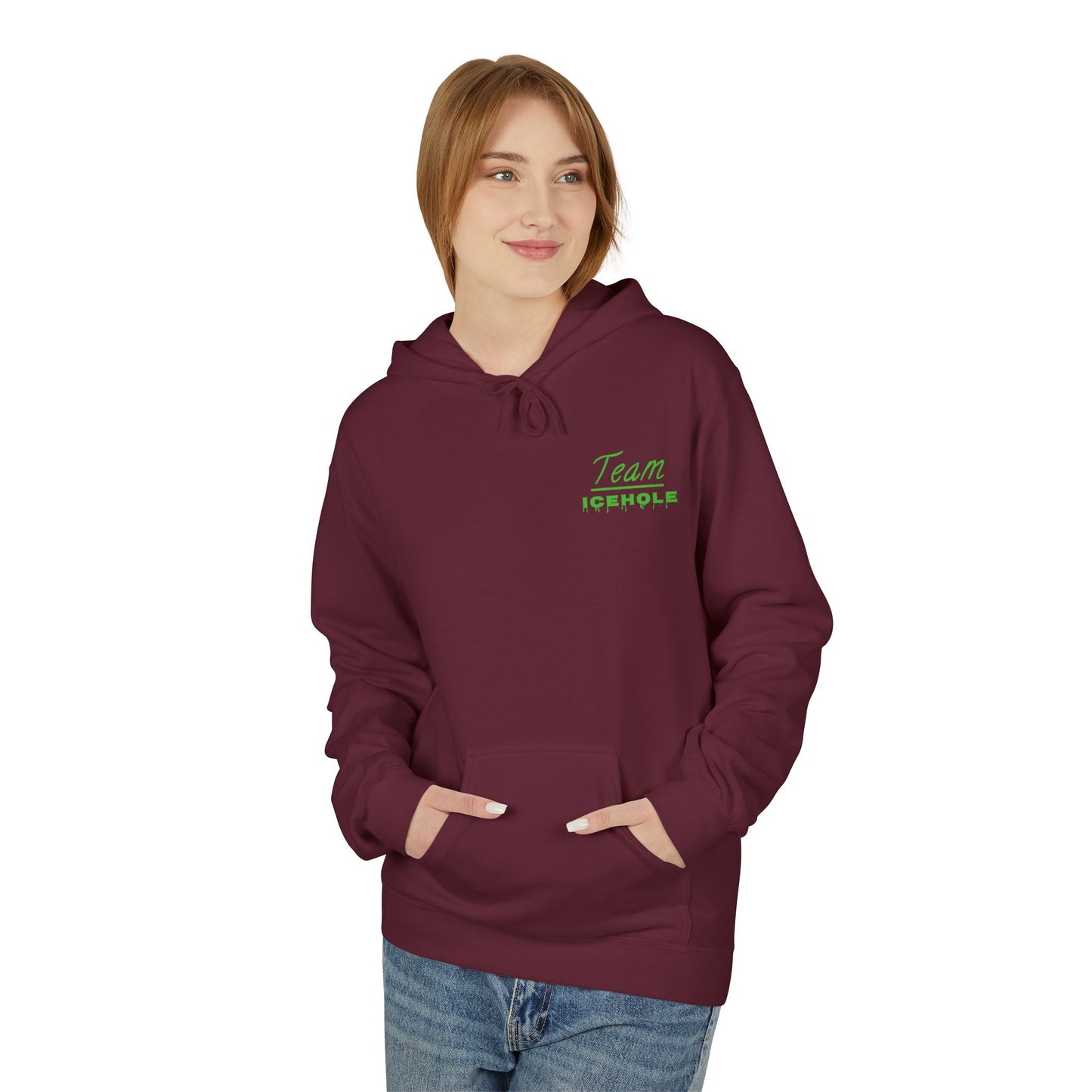Team Icehole Unisex Fleece Hoodie | Cozy Streetwear, Casual Look, Sportswear, Gift for Him/Her, Winter Essentials