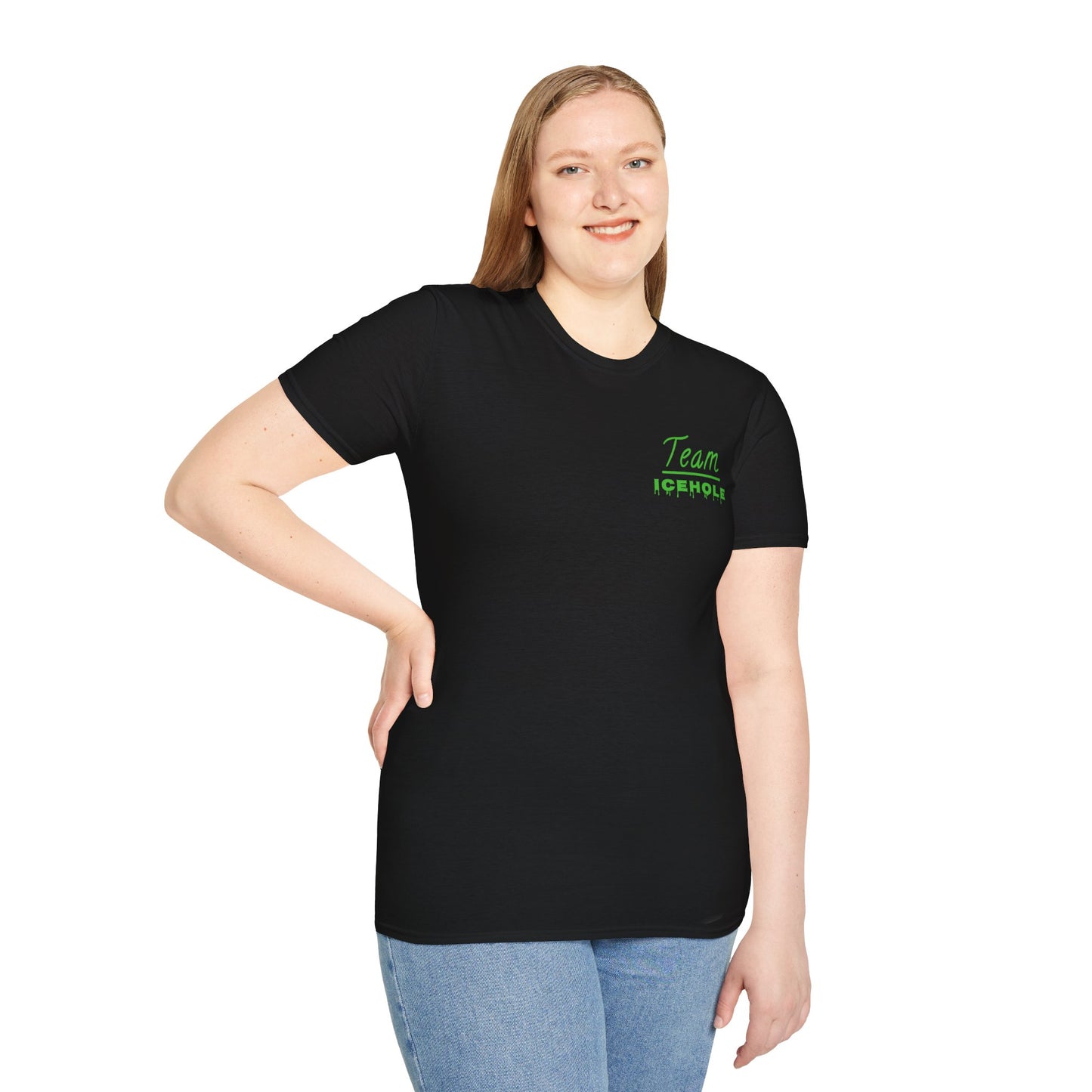 Team Icehole Unisex Softstyle T-Shirt Small Logo|
