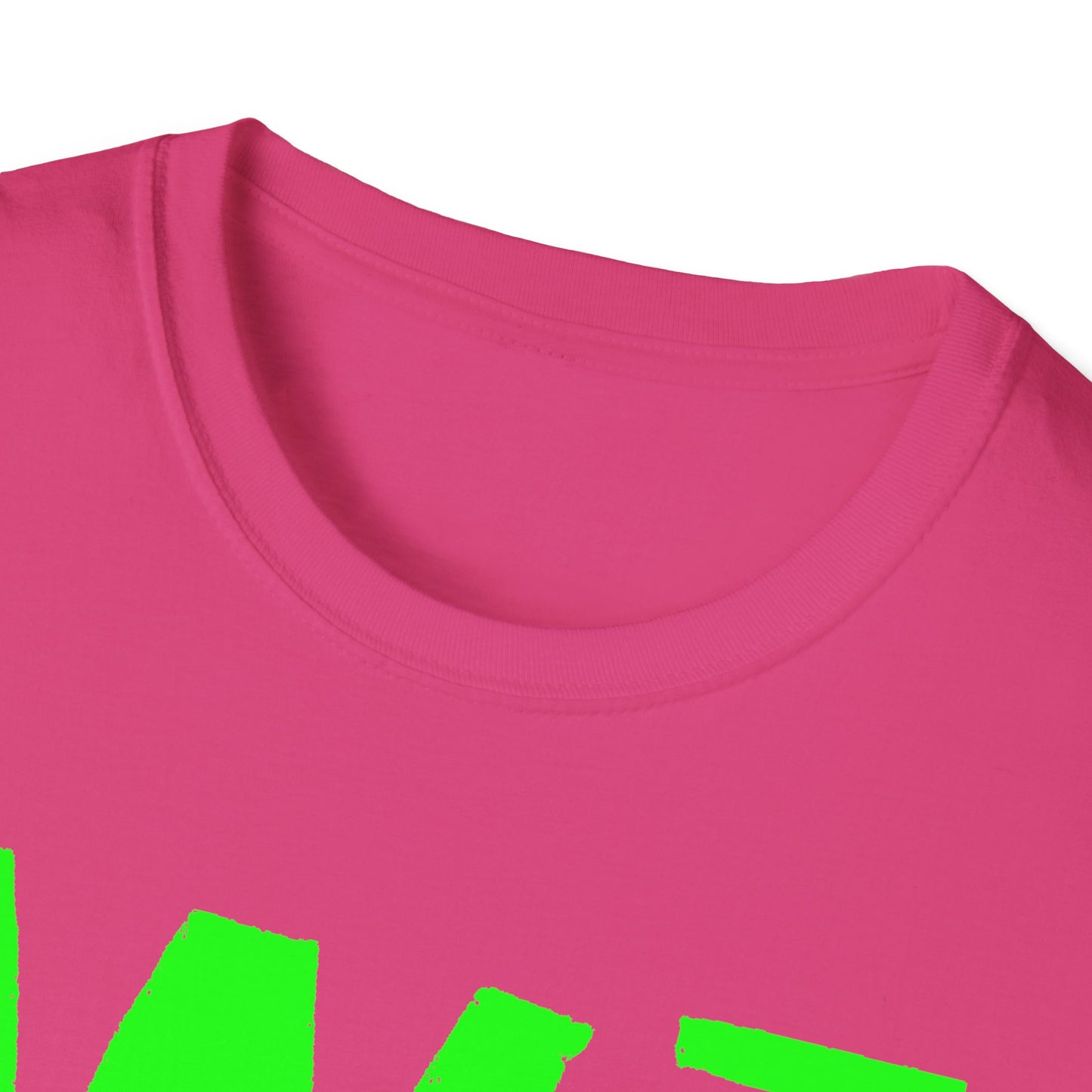 Wisco3 Green Letters Unisex Softstyle T-Shirt - Perfect for Anglers and Outdoor Enthusiasts
